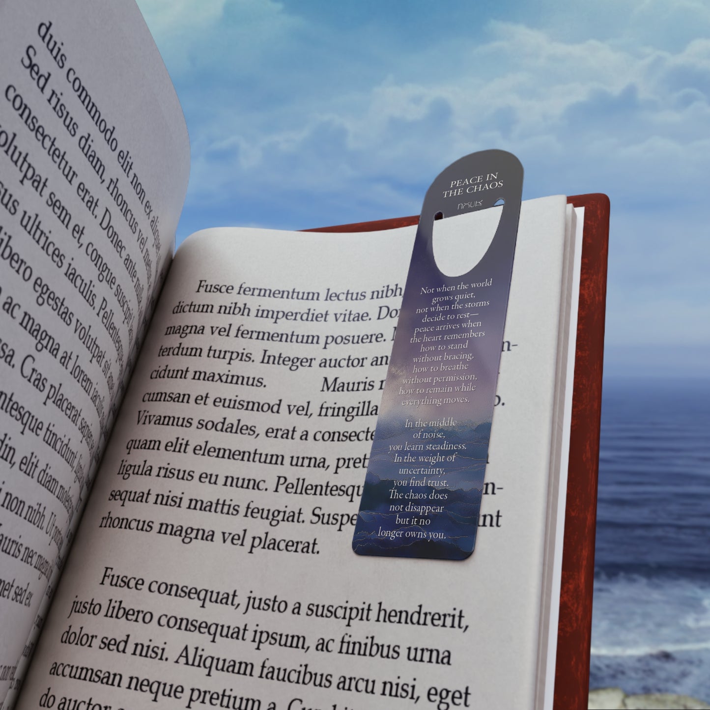 Nour Quiet Essentials | Peace in the Chaos Bookmark