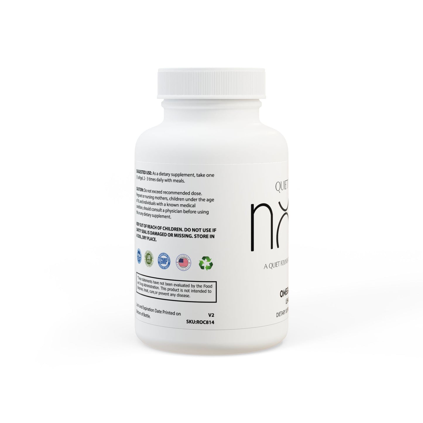 Nour Quiet Essentials | Omega 3 Fish Oil Supplement (60 Softgels)