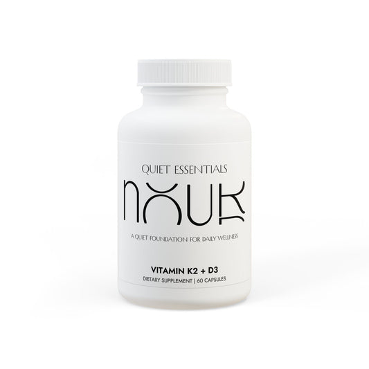 Nour Quiet Essentials | Vitamin K2 + D3 Supplement (60 Capsules)